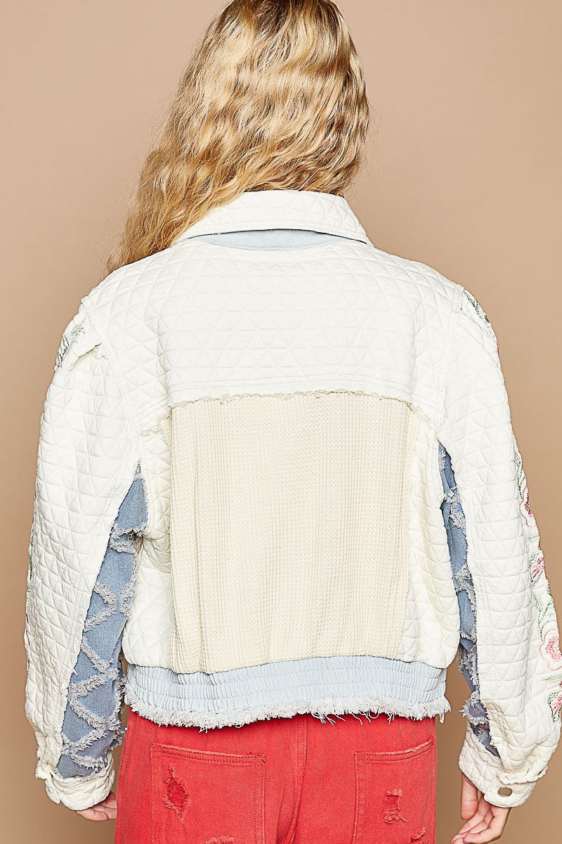 Embroidered Quilted Jacket
