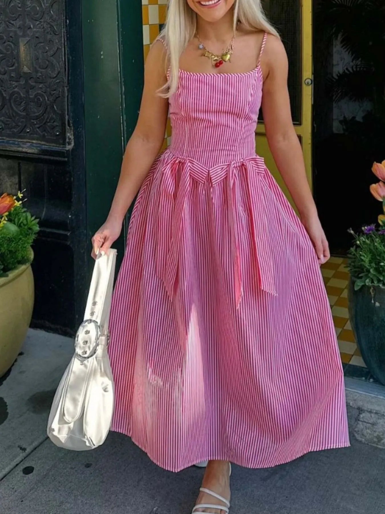 パメオポーズ Skewed Checks Cami Dress PAMEO POSE（パメオポーズ）の「Skewed Checks Cami Dress