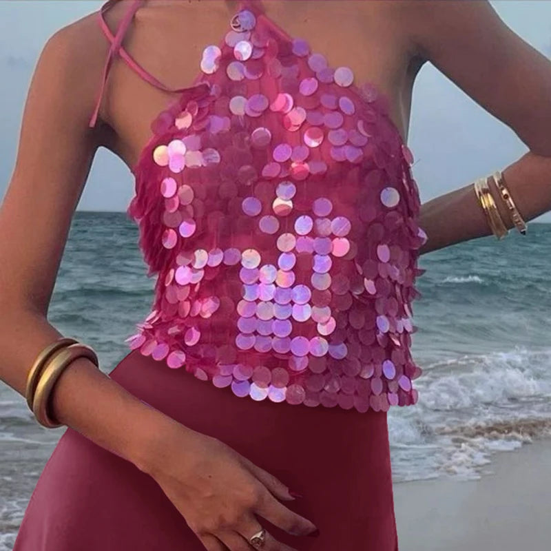 Beach Sequin Tops