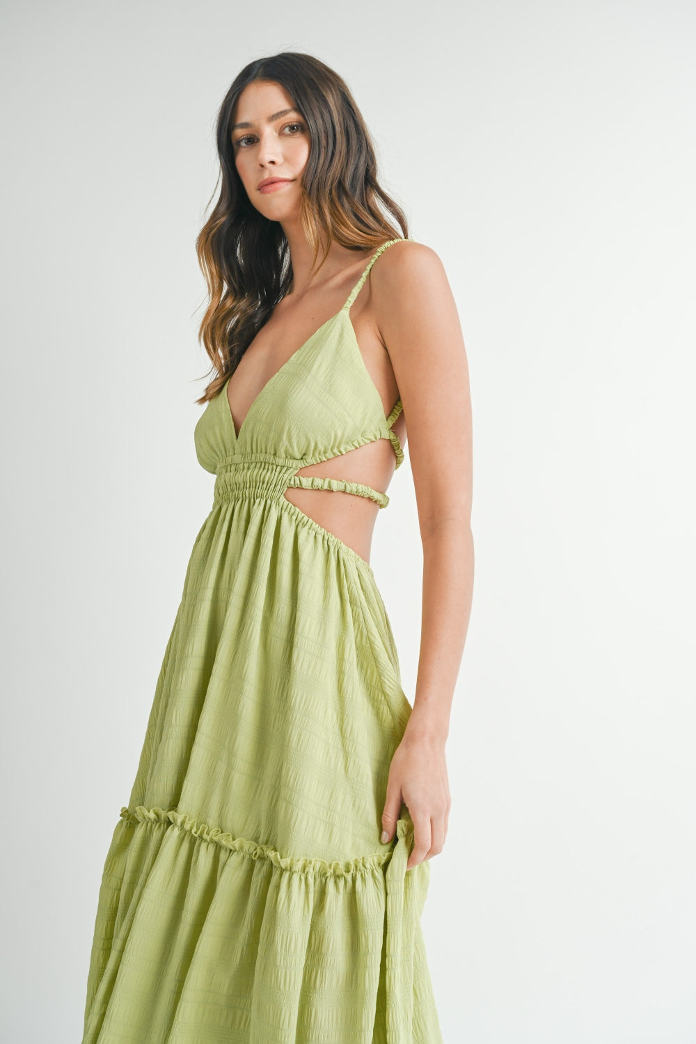 Essences Green Garden Maxi Dress