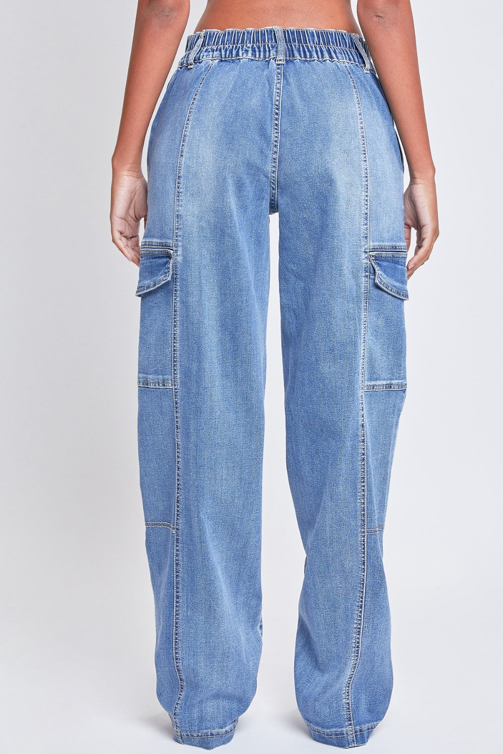 High-rise Cargo Jeans