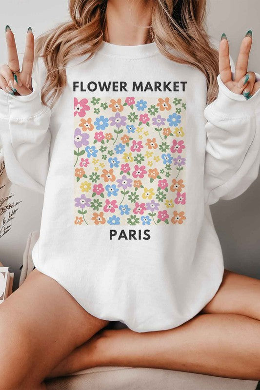 Paris Flower Market Sweater