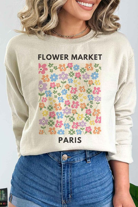 Paris Flower Market Sweater