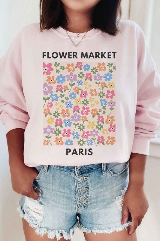 Paris Flower Market Sweater