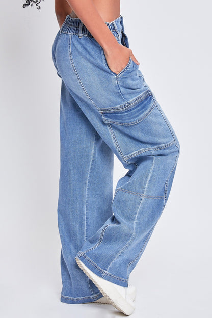 High-rise Cargo Jeans