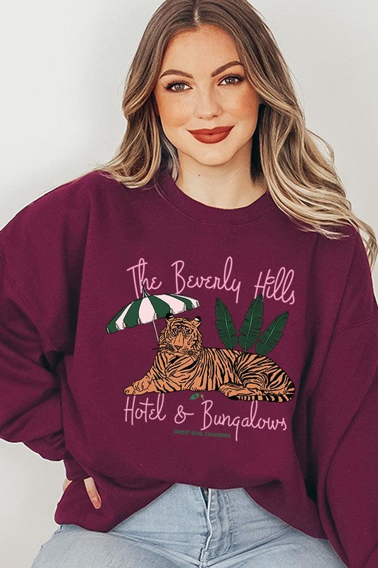 The Beverly Hills  Graphic Fleece Sweatshirts