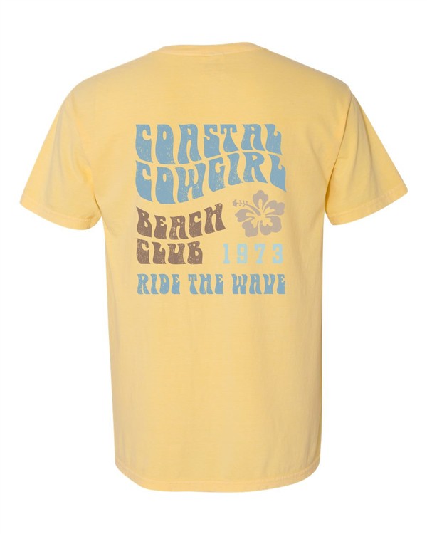 Coastal Cowgirl Beach Pocket Comfort Color Tee