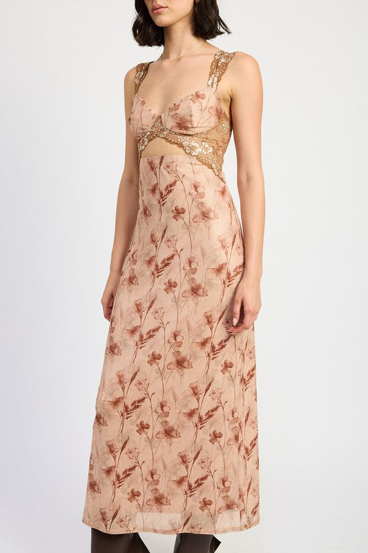 Lace Floral Maxi