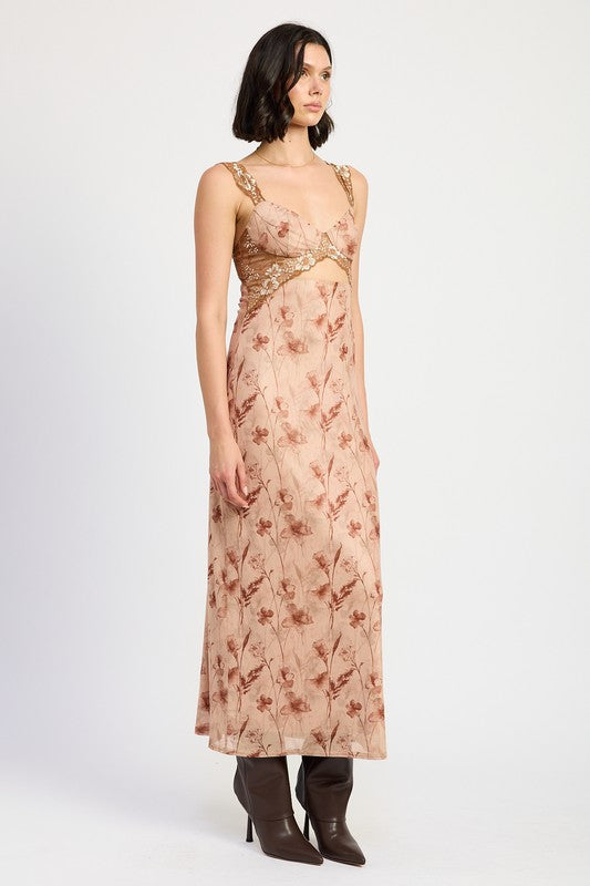 Lace Floral Maxi