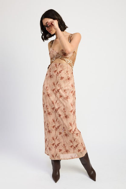 Lace Floral Maxi