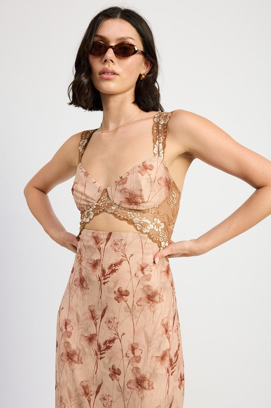 Lace Floral Maxi