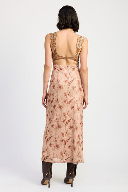 Lace Floral Maxi