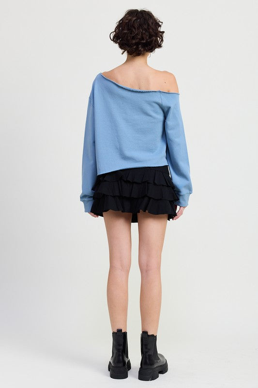 French Terry Bow Sweater