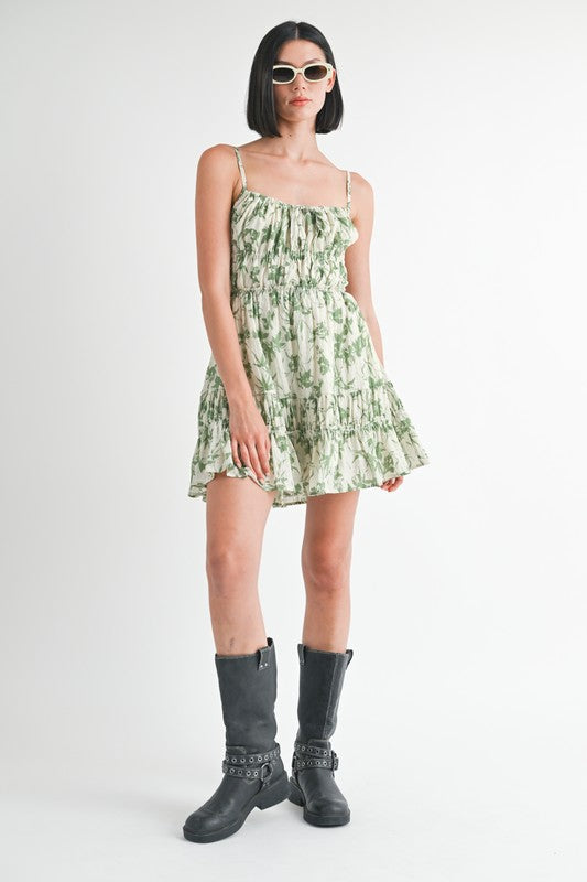 Garden Tier Mini Dress