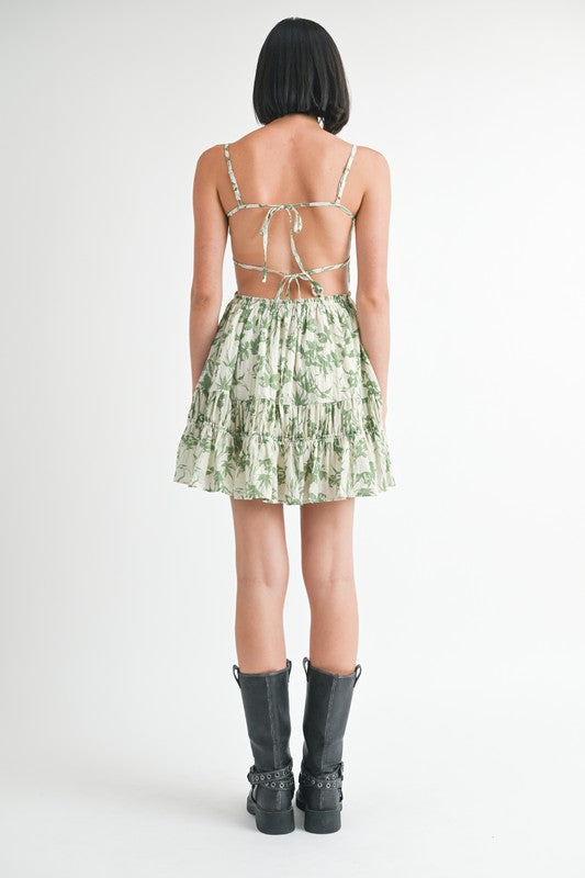 Garden Tier Mini Dress