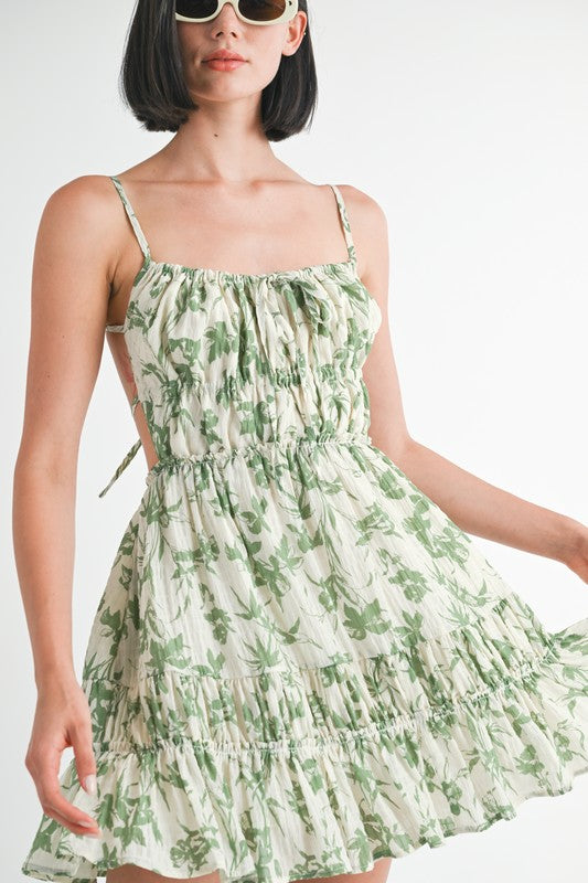 Garden Tier Mini Dress