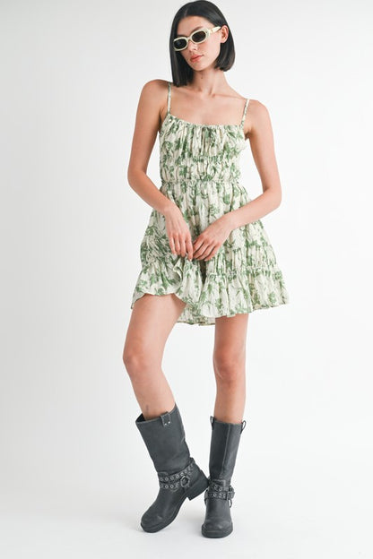 Garden Tier Mini Dress