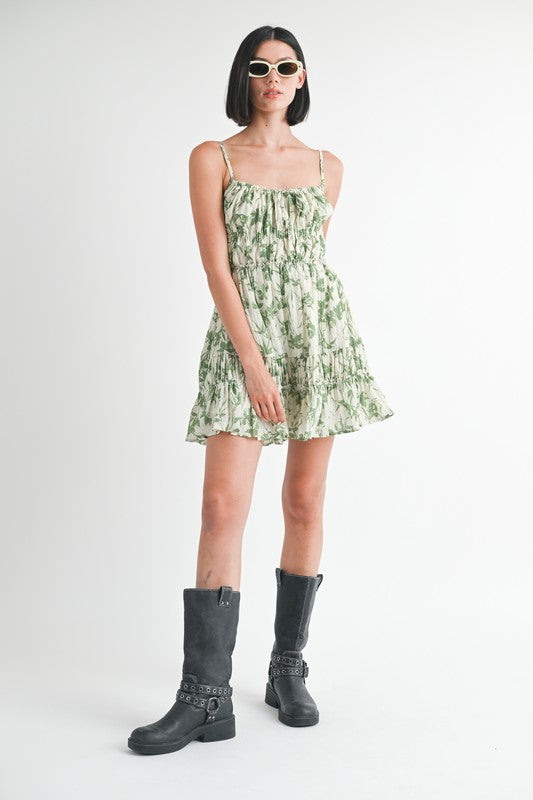 Garden Tier Mini Dress