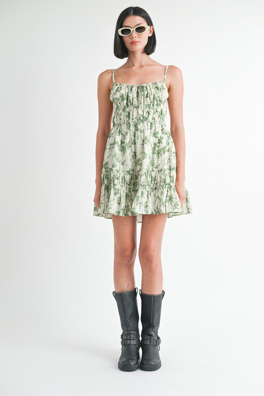 Garden Tier Mini Dress