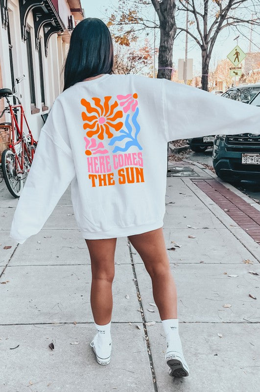 Here Comes the Sun Crew Graphic Sweatshirt