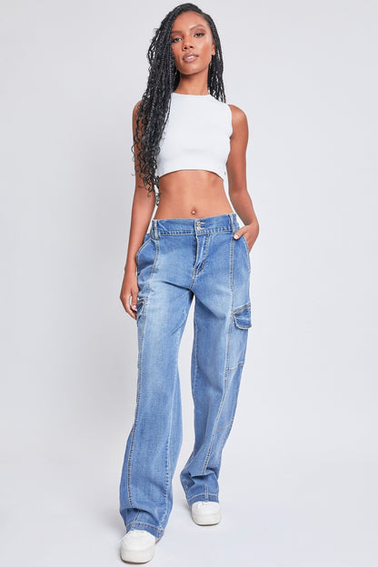 High-rise Cargo Jeans