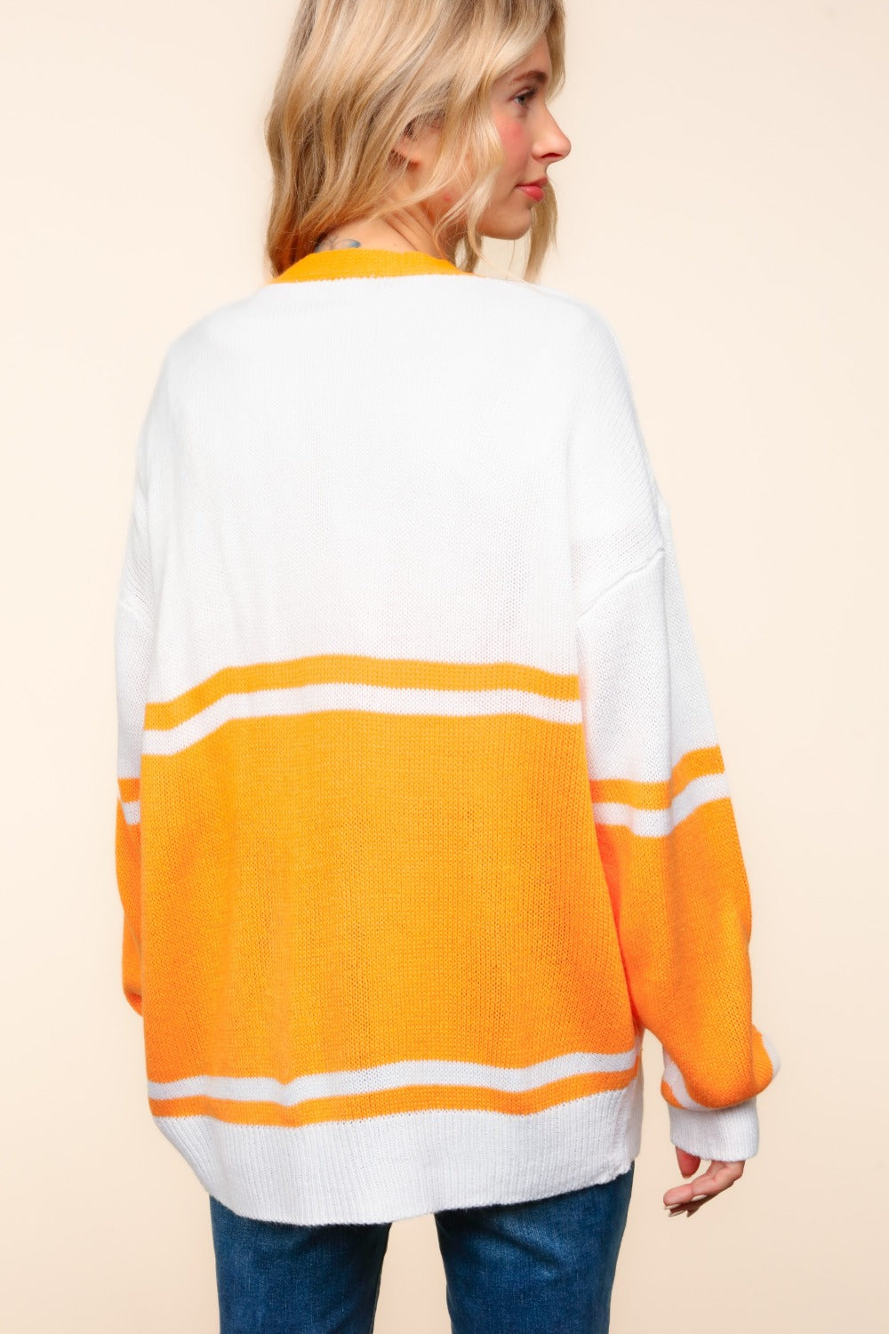T Letter Patch Cardigan