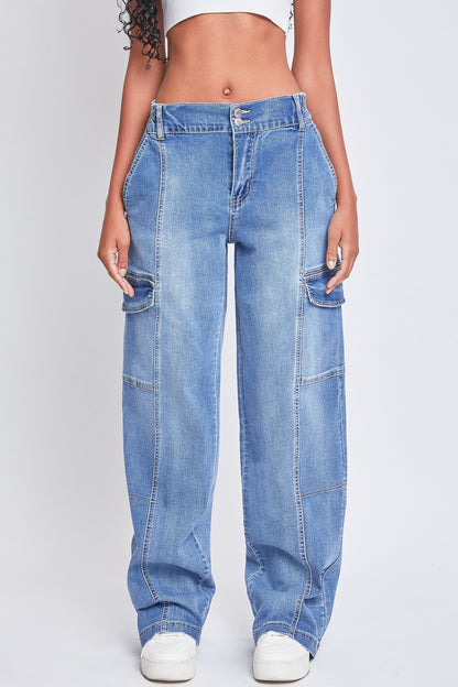 High-rise Cargo Jeans