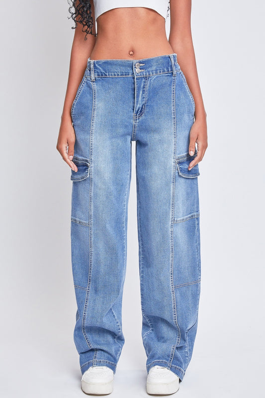 High-rise Cargo Jeans