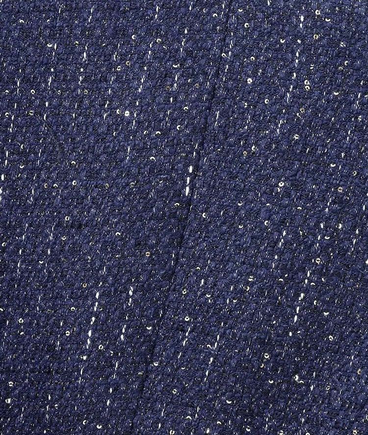 Dark Navy Tweed Vest Top