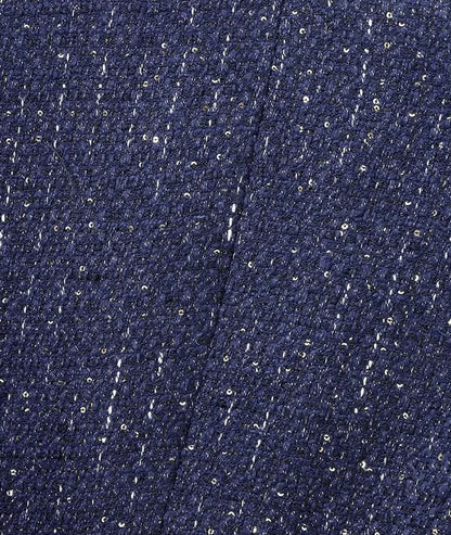 Dark Navy Tweed Vest Top