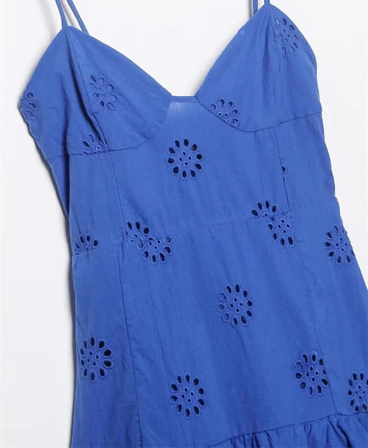 Ocean Eyelet Dress
