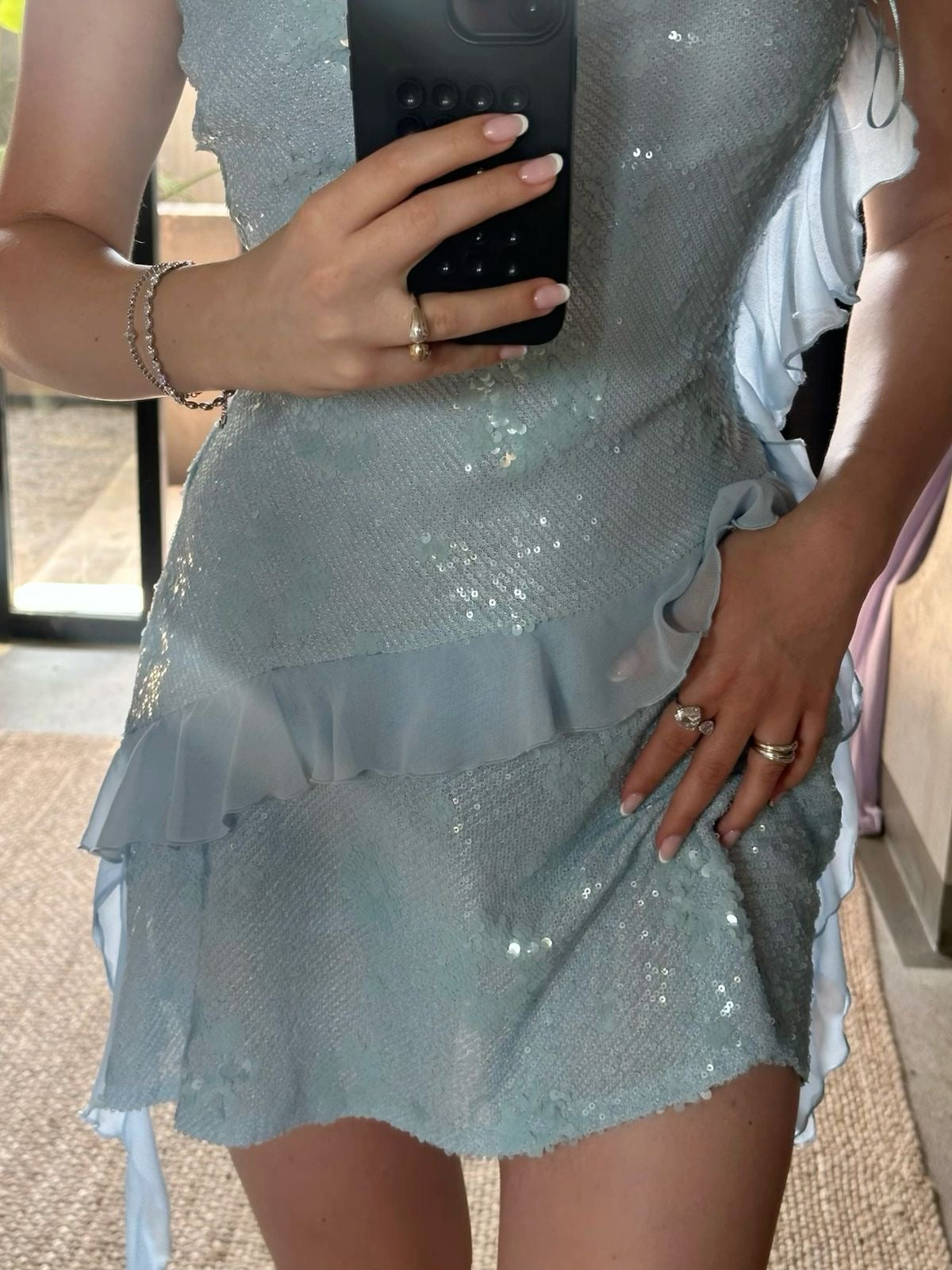 Marissa Blue Mini Dress
