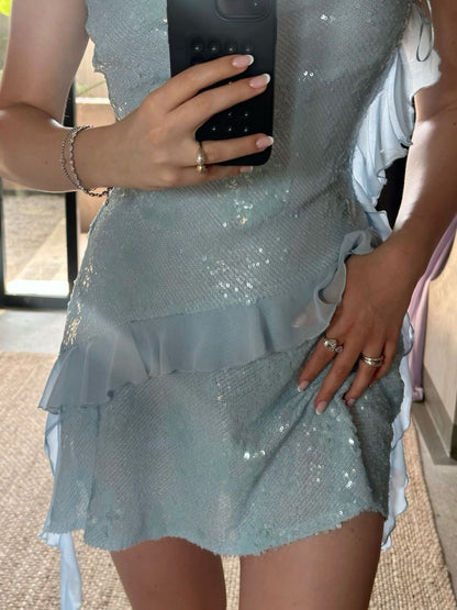 Marissa Blue Mini Dress