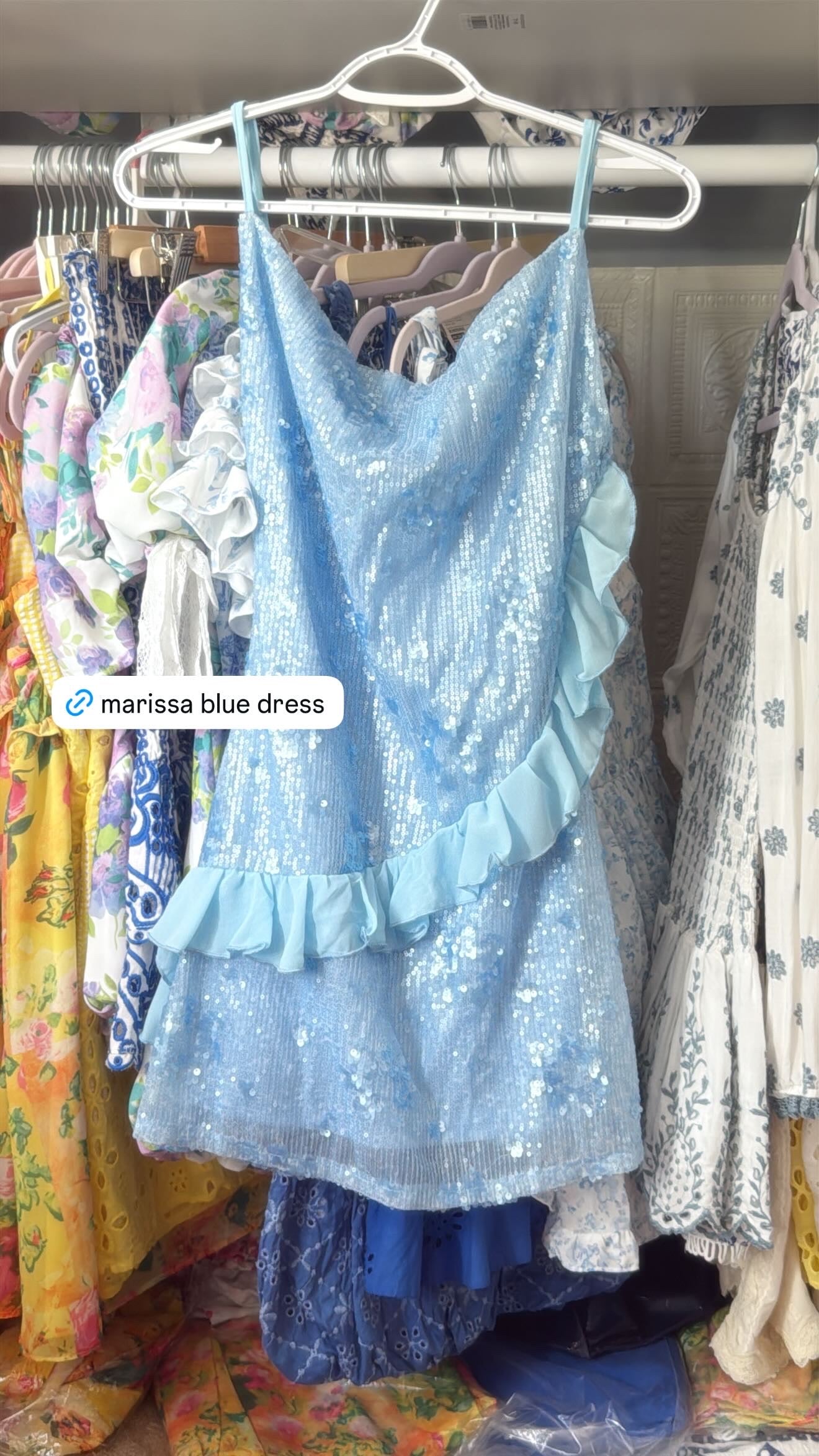 Marissa Blue Mini Dress