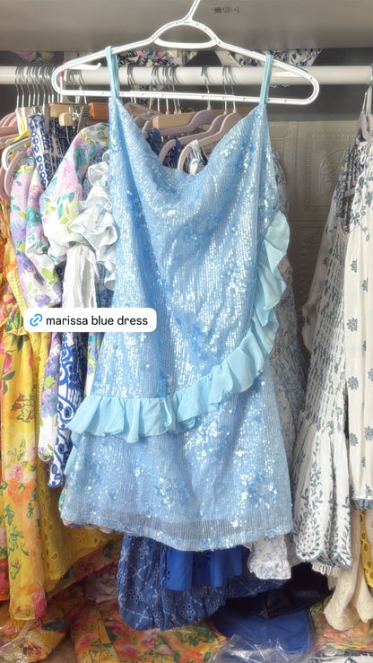 Marissa Blue Mini Dress