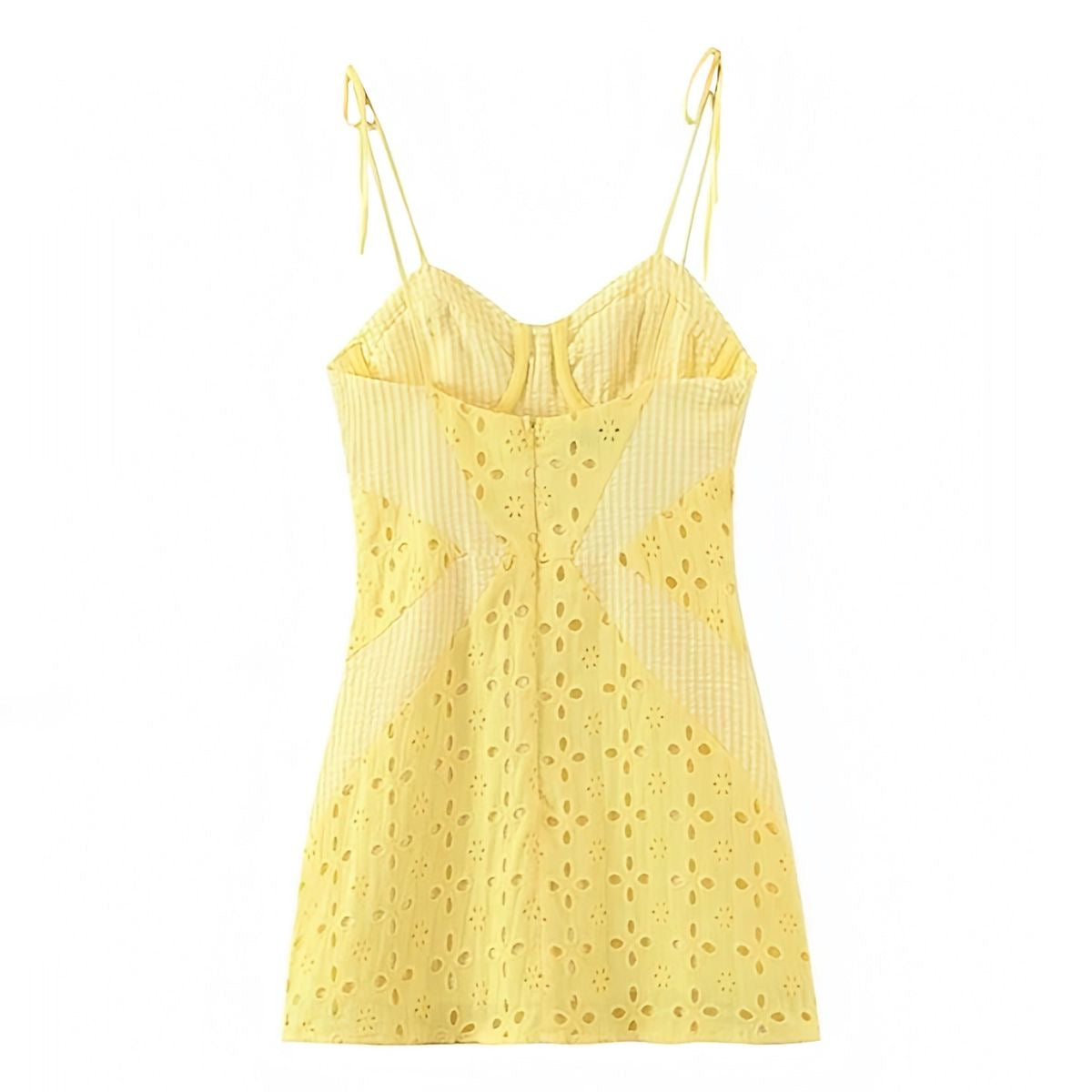 Sunny Lemon Eyelet Dress