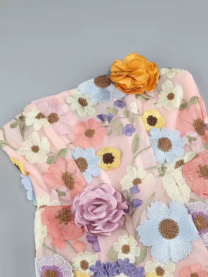 Ever-Garden Floral Mini Dress