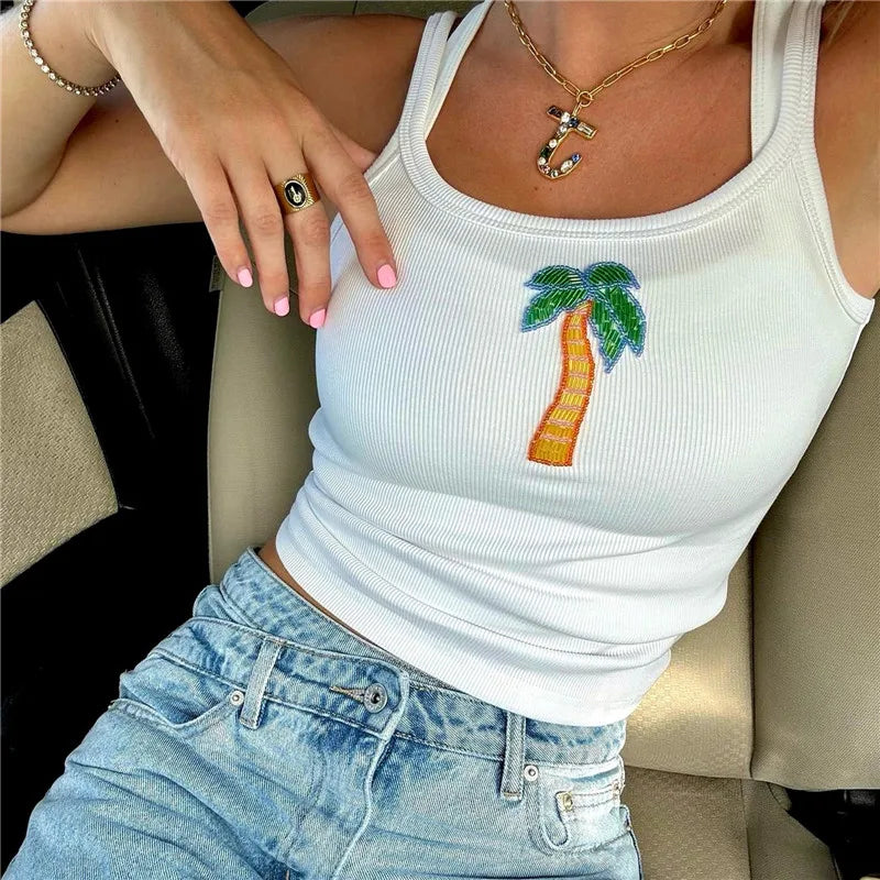 Sequin Crop Tee