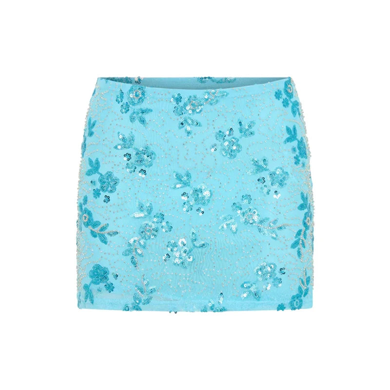 Mallorca Two Piece Skirt And Sequin Top Set Bundle