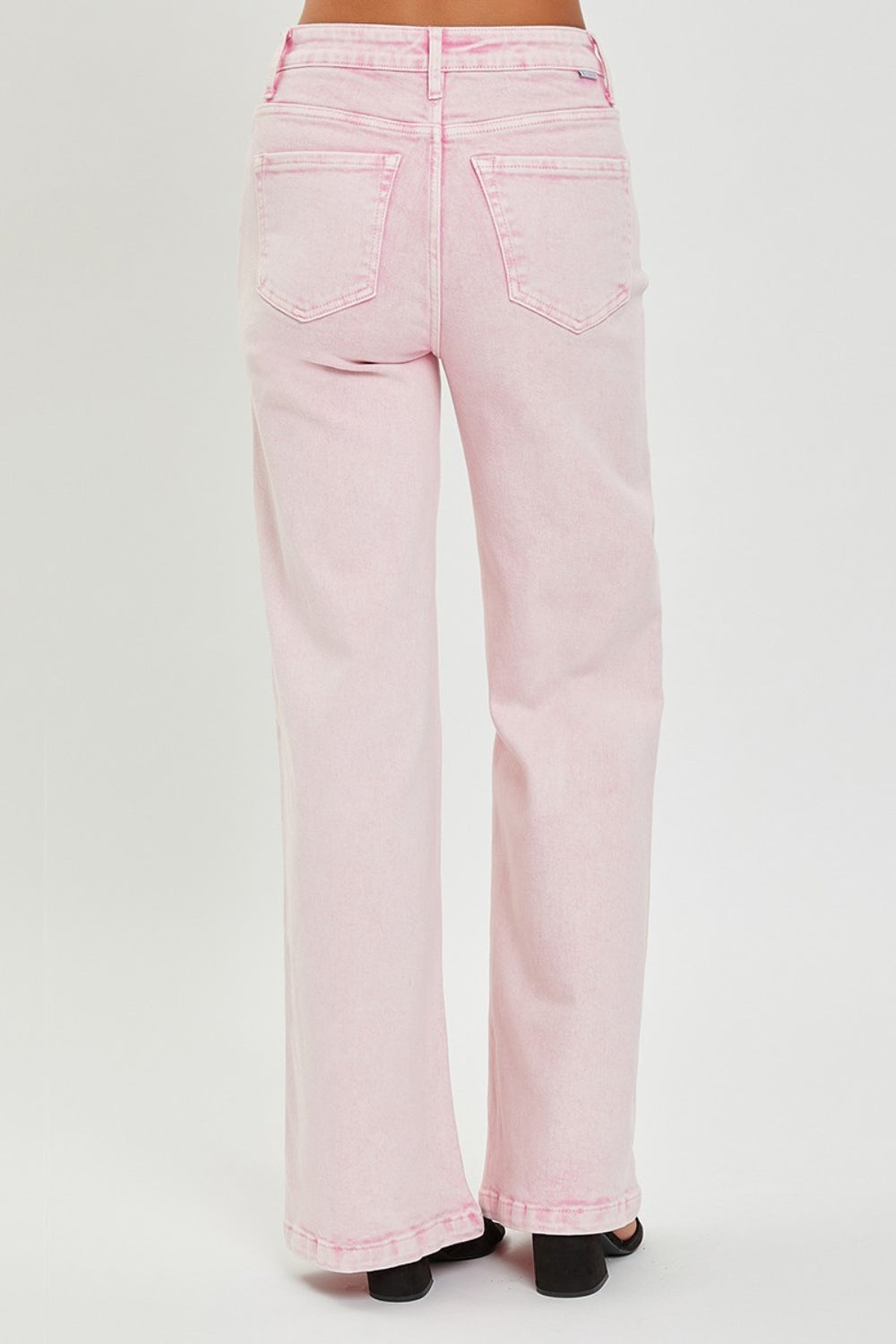 High- Rise Tummy Control Wide Leg Jeans