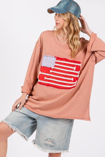 American Flag Pull-Over