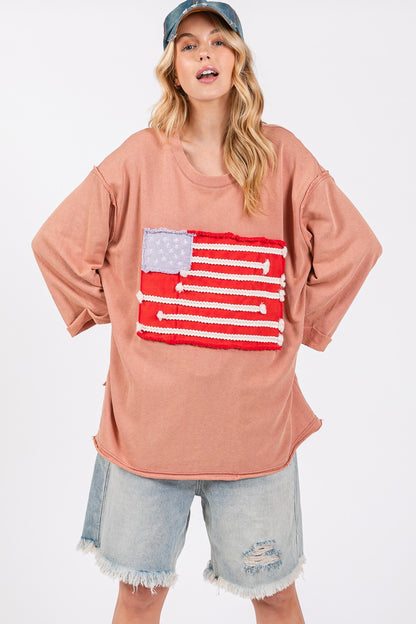 American Flag Pull-Over