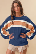 French Terry Color Edge Detail Sweatshirt