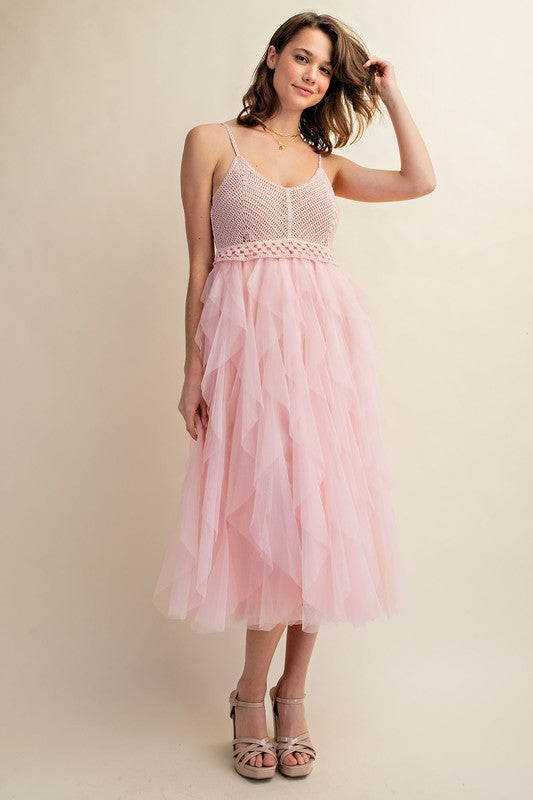 Lovely Crochet Tuelle Dress – I Am Dusk