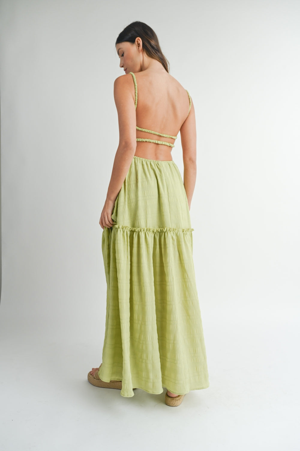 Essences Green Garden Maxi Dress