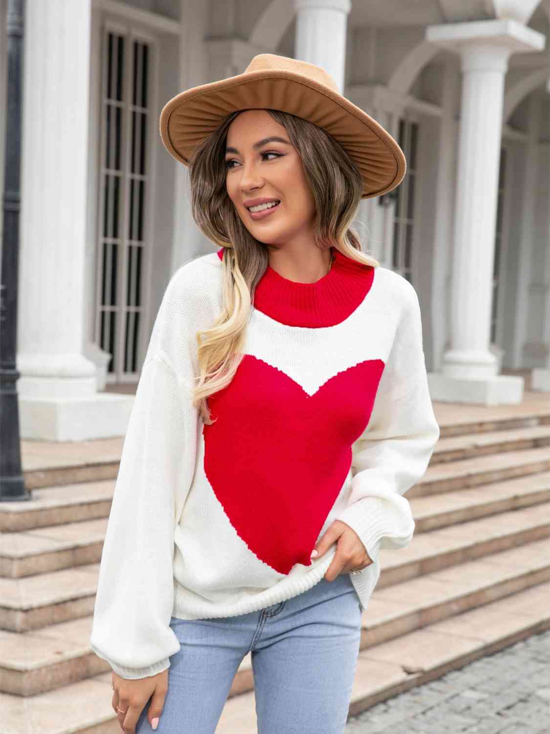 Heart U Lined Sweater