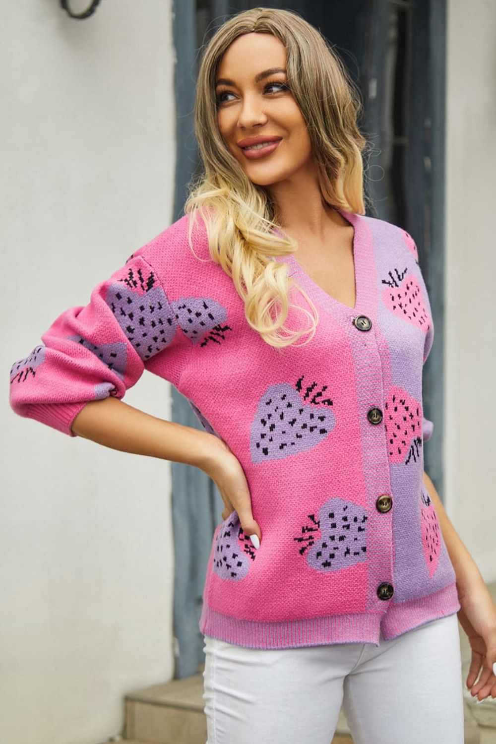 Strawberry Cardigan