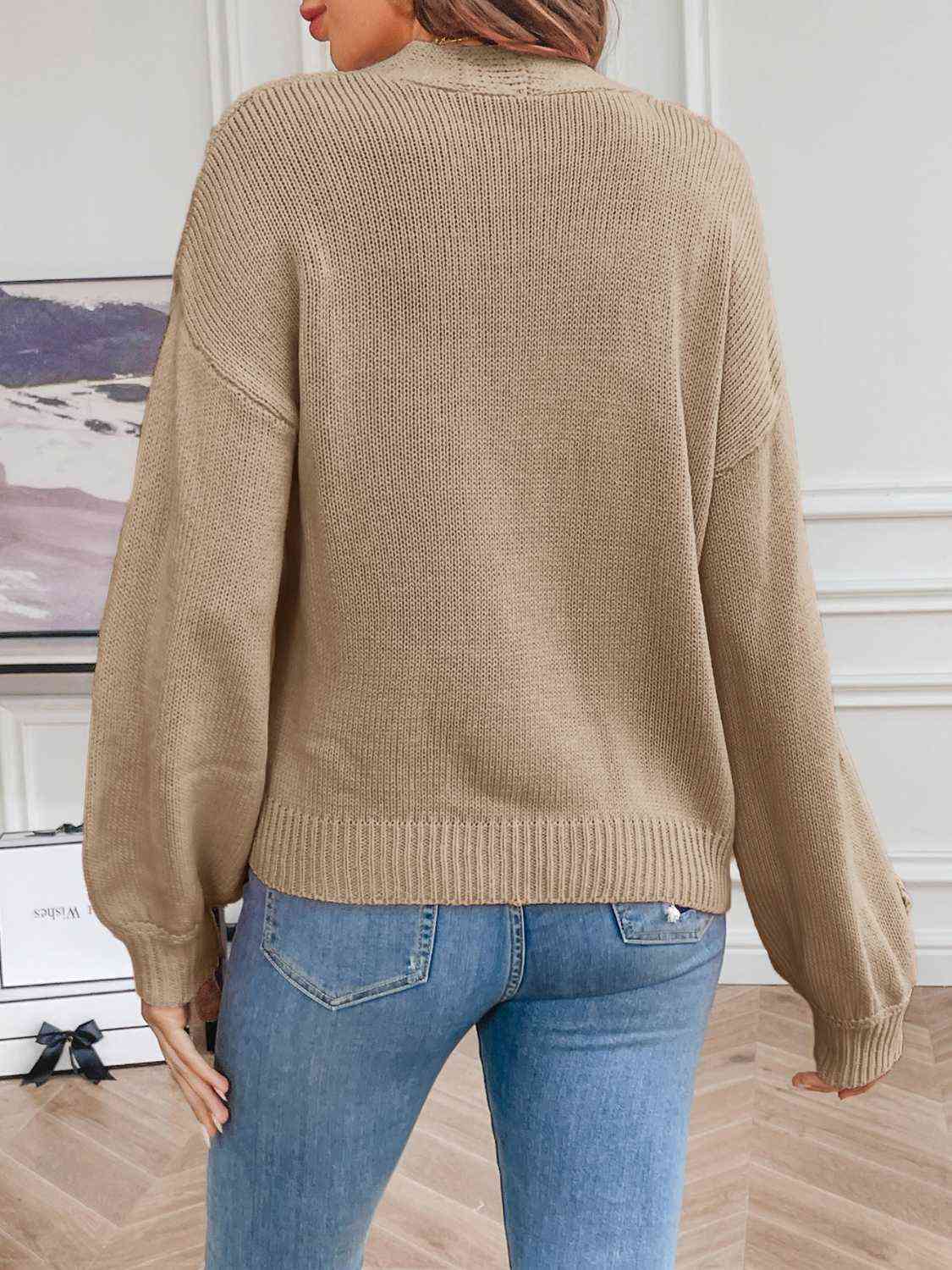 Shorter Flower Cardigan