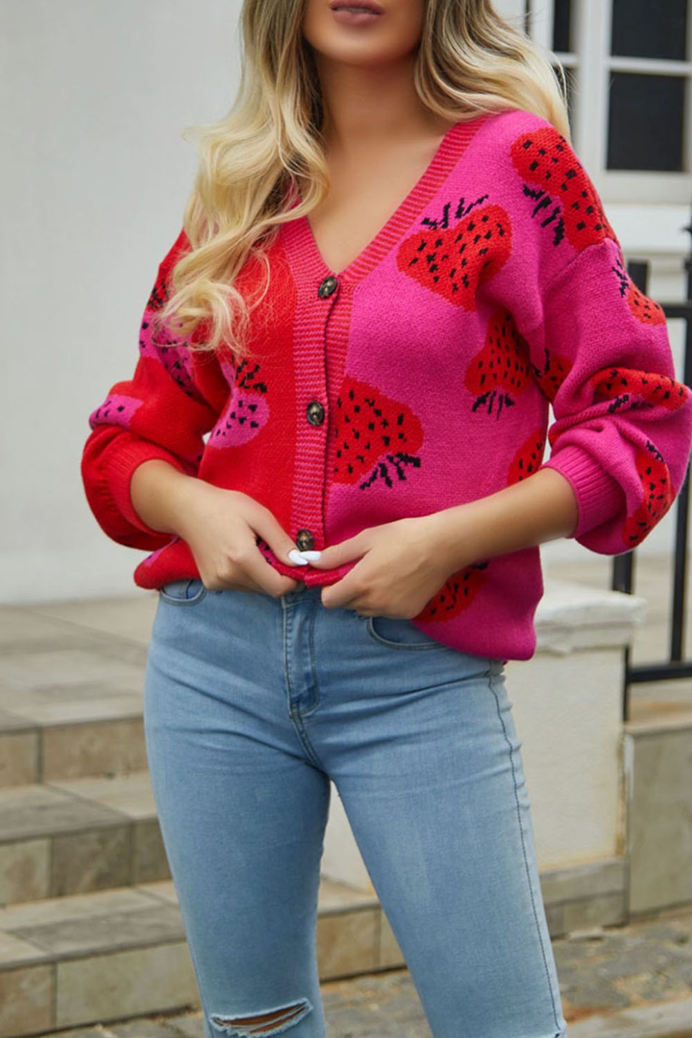 Strawberry Cardigan