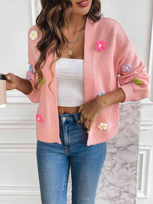 Shorter Flower Cardigan